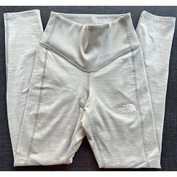 The North Face Womens XS High-Waist Gray Leggings Athletic Workout Running Pants - Picture 1 of 9